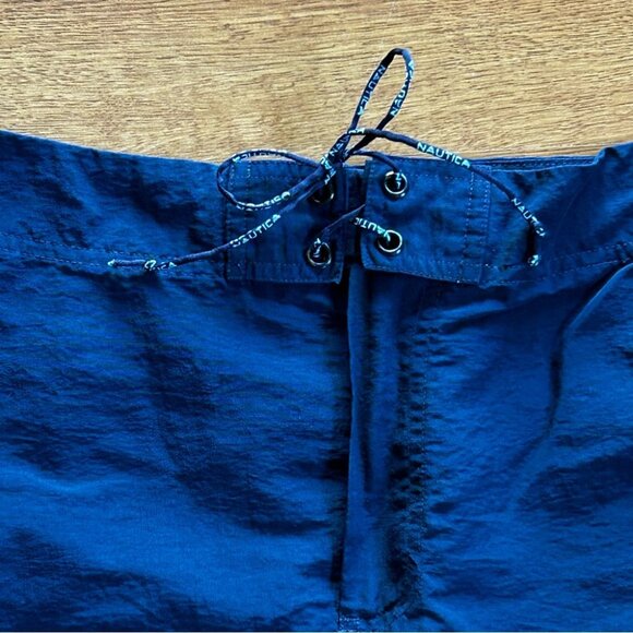 Nautica Blue Nylon Skirt with Drawstring Size Small - Picture 2 of 4